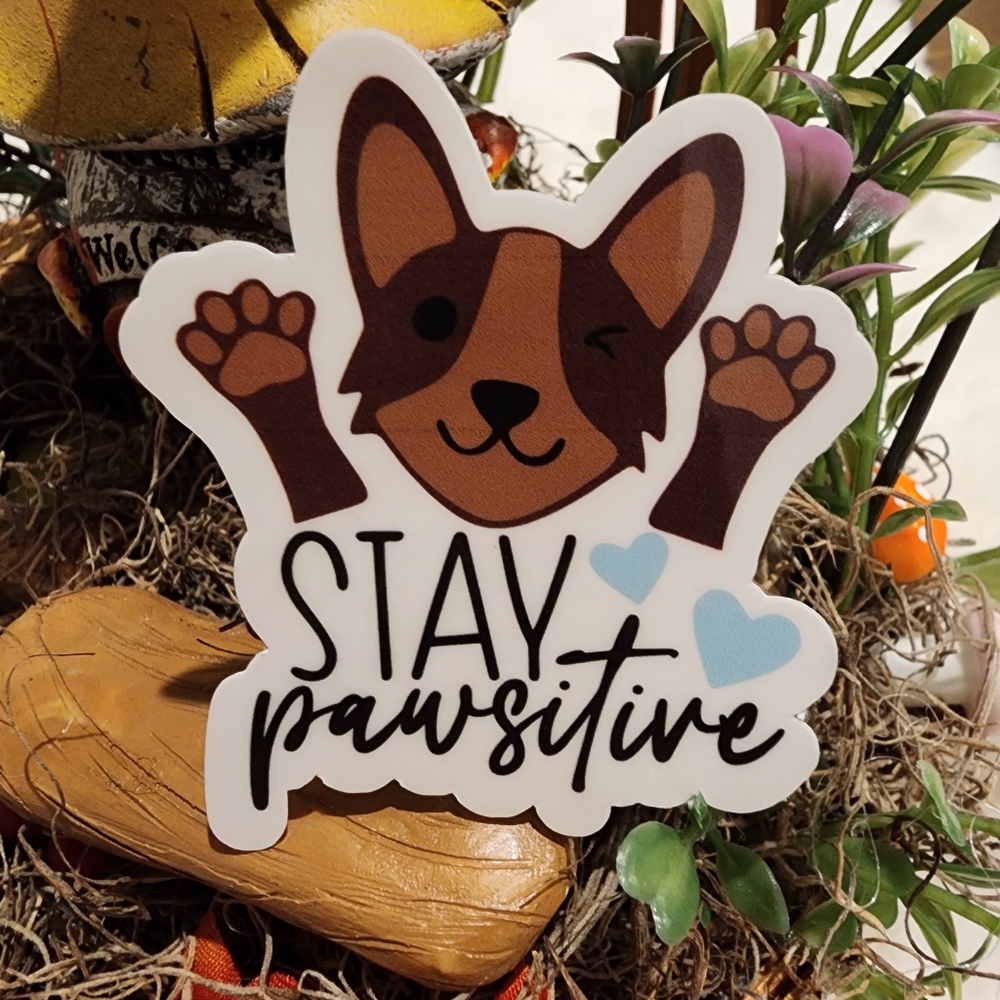 7/$15 Cute Dog Themed Waterproof Durable Sticker